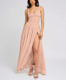 Women's New Sexy Sling U Tie Dew Back Perspective Chiffon