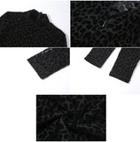 Leopard Print Mesh Skinny Jumpsuit Women One Shoulder Sleeveless Patchwork Fitness Party Activewear Basic Wild Female