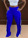 High Waist Ruffle Sides