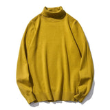 Brand Men Solid Color Turtleneck Sweater Men Slim Warm Casual Sweater Autumn Winter Fashion Turtleneck Sweater