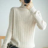 Sweater 2020 New Female Turtleneck Long-sleeved Knitted Pullover Jumper Pull Femme Clothes Loose Designer Winter