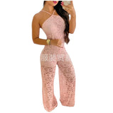 New Suspender Lace Split-Forked Trousers From Stock-Outfit