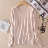 Sweater Female Knitted Pullover Women Winter Sweaters Autumn O Neck Cashmere Sweater Women Jumper O Neck Pull