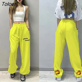 90s Jogging Sweatpants Women Hippie Harajuku Streetwear Oversize Y2K Pants Print Baggy Wide Leg Pants of Female