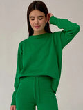Women Warm O-Neck Pullover Sweater Autumn Casual Basic Knitted Sweater Top Fashion Loose High Street Ladies Sweaters Jumper