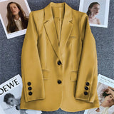 Toloer Suit Jacket Female 2024 Spring And Autumn New Style Casual Texture Fried Street Suit Korean Version Suit Jacket Suit-Outfit