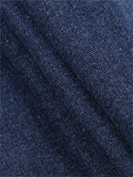 denim skirt with a high side