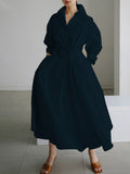 Fashion Solid Lapel Chic Preppy Style Cardigan Is Very Comfortable To Wear For Women Release Date Is In Spring
