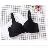 Seamless Push Up Bras for A B C cup No wire Plunge Brassiere for Women Lovely