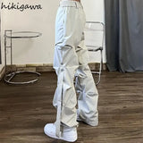 Joggers Women Sweatpants Streetwear Hip-hop Folds Pants Fashion Korean Loose Casual Trousers Pantalon Femme Y2k Clothes-Outfit