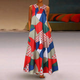 Floral Print Boho Casual Long Dress Summer Clothes For Women V-neck Sexy Off Shoulder Ladies Dresses Plus Size Maxi