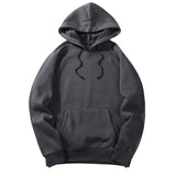 Solid Hoodies Autumn Harajuku Long Sleeve Hooded Female Sweatshirt Winter Pocket Oversized Basic Hoody Sudaderas Tops