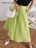 Loose Green Skirt Pants For Women High Waist Solid Minimalist Casual Skirts Pant Female Summer Clothing Fashion