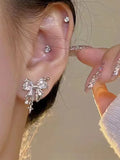 Bow Rhinestone Styling Stud