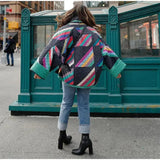 202 Autumn Autumn Winter 4 New Women's Street Fashion Print Patchwork Cotton Jacket W028 5861-Outfit