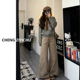 Feel-Dew Back Drawstring Long-Sleeved Sunscreen Shirt Mesh Splicing Sling Long Skirt Two