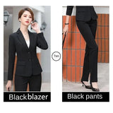 Spring New Professional Women's Trousers Suit Slimming Long-sleeved Suit Business Suit Small Suit Women's Work