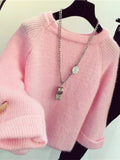 VAREY LIN New Autumn Winter Pullovers O Neck Sweater Korean Style Long Sleeve Knitted Solid Ladies Casual