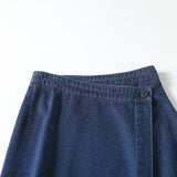 New Medium-And Long-Style Gauze Cage Skirt Denim Skirt-Outfit