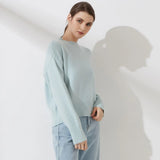 Wixra Women Mock Neck Sweater Autumn Winter New Thick Long Sleeve Loose Pull Jumper Female Basic All Match