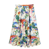 2024 New Street Style Printed Shirt 2565157 Printed Fan Flute Skirt 2516158 Set-Outfit