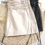 High Waist PU Leather Mini Skirt Nightclub Sexy Personality Europe and America Fashion Women's Clothing