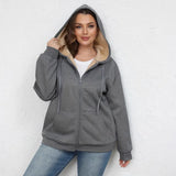 Size Women's Winter Explosion Warm Plush Hoodie