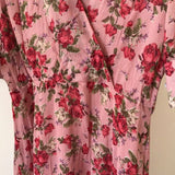 Dresses for Women V-neck Short Sleeve Floral Dress Female Chiffon Long Dress Korea Office Lady Vestidos Summer 2023