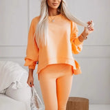 Women's New V-Neck Solid Long-Sleeved Shirt