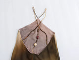 New Cotton And Linen Tie-Dye Printed Collar Dress 7987472-Outfit