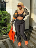 Autumn Streetwear Jackets For Women 2022 Long Sleeve Hoodie Crop Top Zip Up Hoodie Varsity Jacket Camouflage Pocket