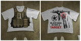 Street Printed Large T-Shirt Gothic 2024 Graphics T-Shirt Y2k Blouse Armed Gothic Men's Short Sleeves-Outfit