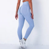NEW Women High Waist Sports Pants Seamless Gym Leggings Female Running Training Fitness Gym Women