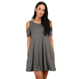 Women Summer Dress 2020 Solid Beach Dresses Female Off Shoulder Long Vestidos Beach Sexy Sundress Casual