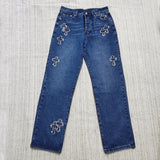 Printed Casual Trousers CH Vintage Li Weiss Bottom Version High Waist And Skinny Jeans-Outfit