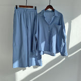 Summer Autumn Cotton Linen Women's 2 Piece Sets Outfits Vintage Elegant Casual Oversized Loose Shirts Blouses and Pants