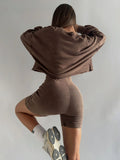 Style Retro To Make Old Tight Jumpsuit Set Women's High-End Spring Curly Knitting Tops
