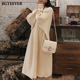 Stylish Chic Oversized Knitted Cardigans for Women V-neck Soft Warm Loose Female Sweater Cardigans Autumn Winter