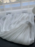 New Women's Mid-length Skirt Luminous Copper Ammonia Silk Women's Pearlescent Streamer Yarn A-line Pleated Bright