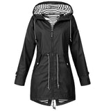 Winter Windbreaker Jacket Coat Lightweight Oversized Hooded Zipper Outdoor Coat Hiking Clothes Female Waterproof