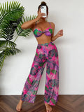 2025 New Swimsuit Sexy Bikini Trousers Three-Piece Split Lady Swimsuit
