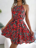 Grecian Tie Waist Tiered
