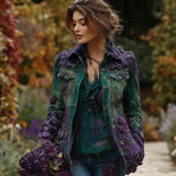 Trend 3D Digital Pattern Printing Fashion High Street Denim Jacket Men And