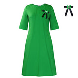 Women's 2025 New Fashion Temperament Elegant Solid Colored Grand African