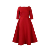 Women's 2025 Summer New Solid Dress Temperament Evening Dress Dress Dress Dress Dress