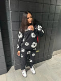 Trend Printing Wood Cotton Loose Sweaters Y2K Hip Hop Street Men And Women Take A Break-Outfit
