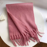 Winter Female Cashmere Plaid Scarf Women Blanket Scarves Wide Lattice Long Rainbow Shawl Wrap Warm Tippet