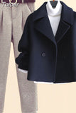 Toloer Autumn Winter Wool Suit Jacket Jacket Long Sleeve Knitted Sweater Casual Trousers Three Piece Set Elegant Women's Pant Set 102-0-Outfit