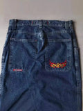 Baggy Jeans Hip-Hop Street Clothing Vintage Harajuku High-Waist Wide-Leg Jeans-Outfit