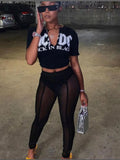 Summer Streetwear Graphic T Shirts V Neck Short Sleeve Tees Tops Women 2022 Black Top Fashion Print Bandage Tops